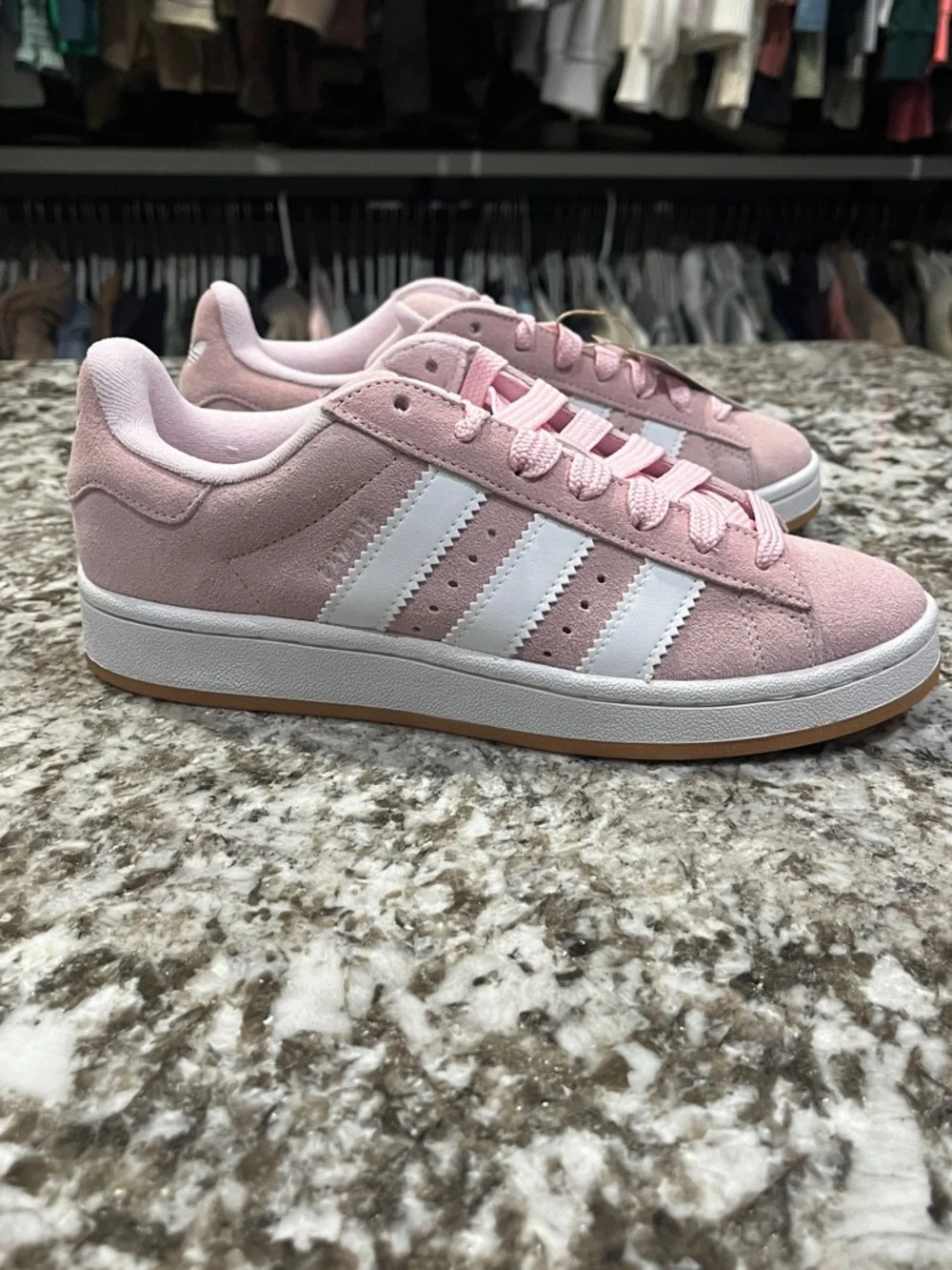 7Y / 8W adidas Campus 00s Pink White Stripes - Picture 7 of 9